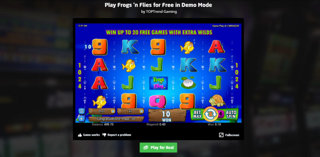 Frog n Flies slot Frog n Flies slot